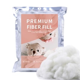 100g/3.5oz Premium Polyfill Stuffing for Stuffed Animals, (1.8oz-1.21 lb) Polyester Fiber Filling Stuffing, Fluff Polyfill Stuffing High Resilience Stuffing for Crafts, Crochet Stuffing