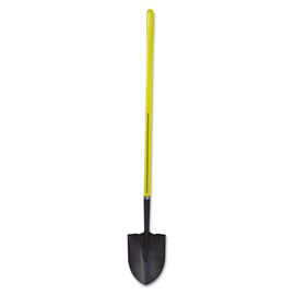 Nupla 72-016 16 gauge Ergo-Power Round Point Shovel with Hollow Back and 48" Fiberglass Straight Handle
