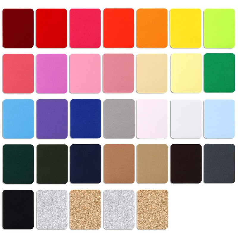 AUGSHY 33 Pcs Iron On Patches, 31 Colors Great for