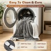 Wearable Heated Blanket with Foot Pocket, Detachable Hood, 8 Heat