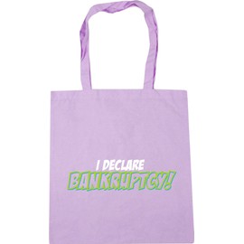 Hippowarehouse I declare bankruptcy Tote Shopping Gym Beach Bag 42cm x38cm, 10 litres