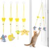 RAINFLOW 4 Pcs Cat Feather Toys -Interactive Cat Toys for