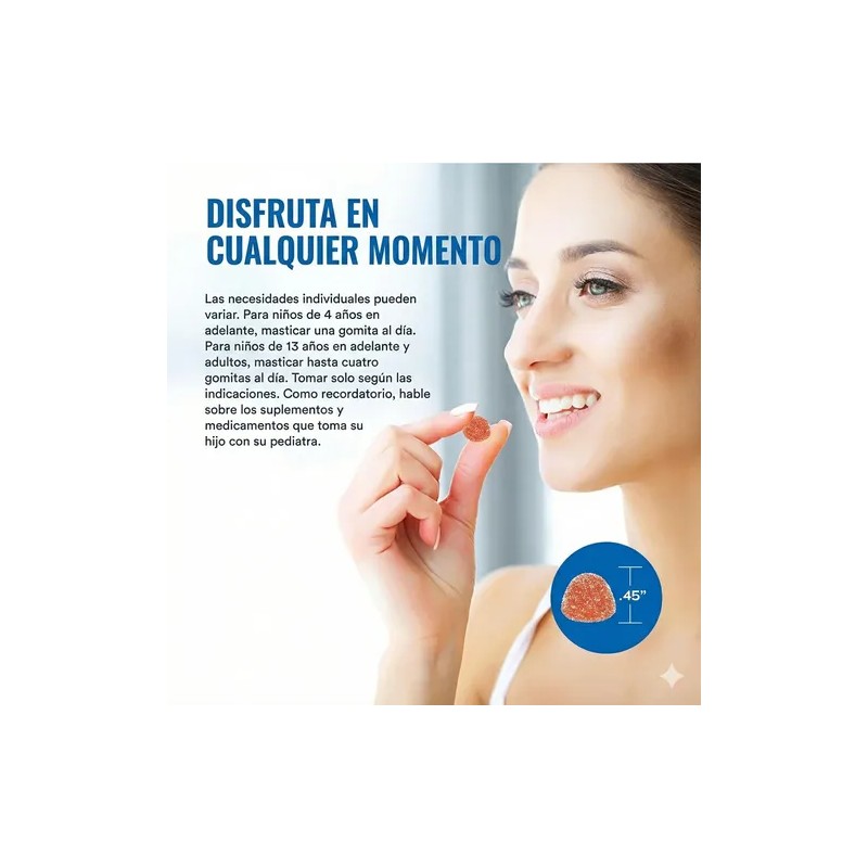 Citrato De Magnesio Calm 120 Gomitas Natural Vitality