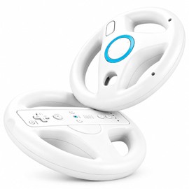 Wii Steering Wheel for Wii Remote Controller, Wii Mario Kart - Set of 2