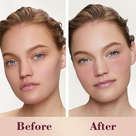 Cilrofelr Rubor Líquido Dewy, Rubor Líquido En Crema Suave Para Las Mejillas, Pigmento Modulable Y Difuminable, Textura Ligera Y Suave, Fórmula De Lar