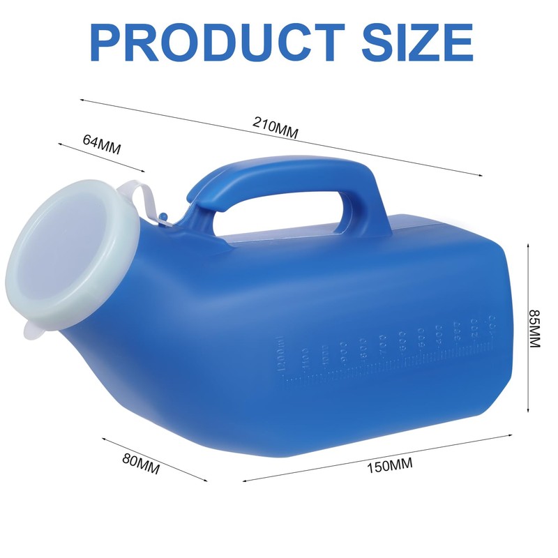 Fadayunn Urine Bottle Spill Proof Urinal Bottles for Men Pee