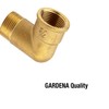 Gardena Brass Angle with Female and Male Thread
