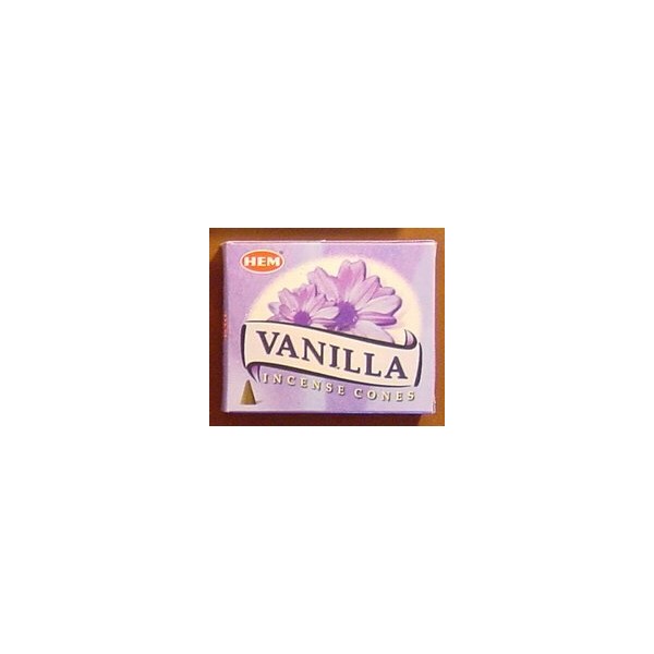 Vanilla - 10 Cones - HEM Incense From India