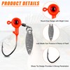 Fishing Jig Head Hooks - 10Pcs Fishing Jig Spoons with