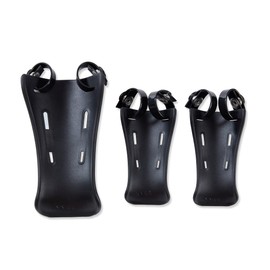 Catcher's Mask Throat Guard, Baseball/Softball Throat Protector, Including:1 Pack of 6 inches, 2 Packs of 4 inches (Black)