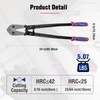 WORKPRO 24" Bolt Cutter, Chrome Molybdenum Steel Blade, Heavy Duty
