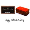 Printtoo Happy Valentines Day Rectangular Wooden Rubber Stamp Block Scrap-Booking