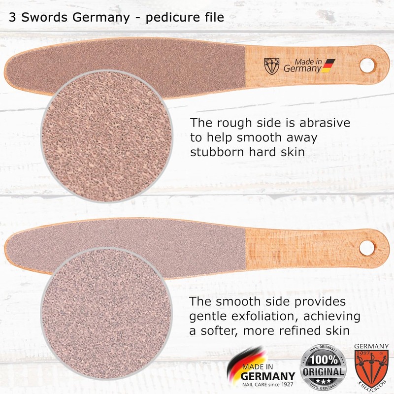 3 Swords Germany Beech Wood Foot File – Double Sided