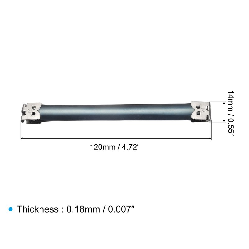 sourcing map Metal Internal Flex Frame - 10Pcs 120mm/4.7" Handbag