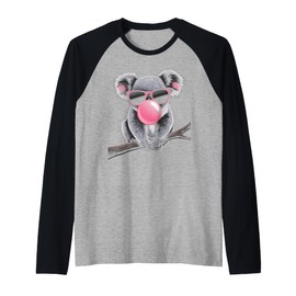 Koala Bubble Gum Raglan Baseball Tee