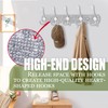 BlackFish Wall Mounted Coat Rack, Shiny Silver Rhinestones Five Heavy