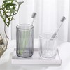 Gaolinci 2 Pcs Glass Tumbler Cup,Toothbrush Holder, Bathroom Cups, 10