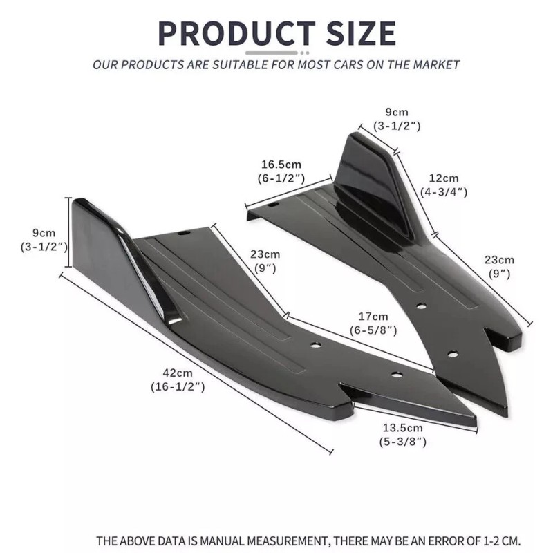 CNPAPC For Jetta MK6 Car Front Bumper Lip Spoiler Body
