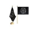 Flaggenfritze Baphomet Church of Satan Table Flag + Free Sticker