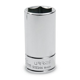 Urrea 5023HM 3/8-Inch Drive Deep 6-Point 23mm Chrome Socket