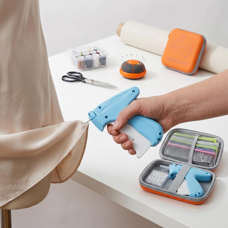 Stitch Gun for Clothes, Handheld Quick Clothing Fixer - No