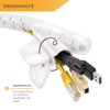 TPFNet Spiral Cable Tube 20mm, Spiral Cable Wrap, White, 5,0m,