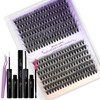 Cluster Lashes Kit Mixed 12-16mm 3D+40D D-Curl Wispy Individual Eyelashes