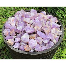 PACHAMAMA ESSENTIALS 1/2 lb Natural Madagascar Amethyst Rough Stones for Wire Wrapping, Polishing, Tumbling, Wicca, Reiki, Healing, Metaphysical, Chakra, Positive Energy and Meditation