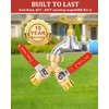 Garden Hose Splitter Way Heavy Duty, Brass Water Hose Splitter