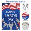 Wodison Happy Labor Day Garden Flag 12 x 18 Inch