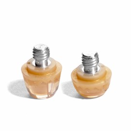 STUDIAMONDS TPU Football Studs-2X Replacement Football Cleats for Football Shoes (Translucent Gold)