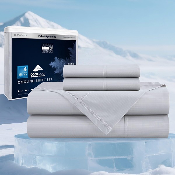 Degrees of Comfort PolarEdge Pro Cooling Sheet King Size, Luxury