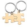 Puzzle Partner Keyring with Engraving of Your Desired Set of