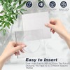 Weecent 8 Pack Acrylic Coasters DIY Cocktail Napkin Holder Clear