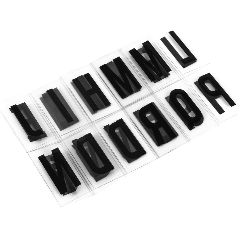 A Set 104Pcs Black Cinematic Lightbox Replacement Letters & Numbers