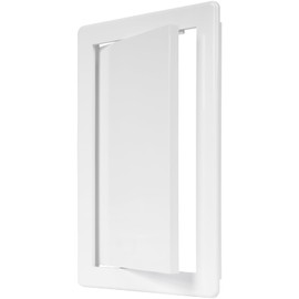 6" x 10" White Plastic Access Panel. Service Shaft Door Panel. Plumbing, Electricity, Heating, Alarm Wall Access Panel for Drywall. Bathroom Services Access Hole Cover. (6" x 10")