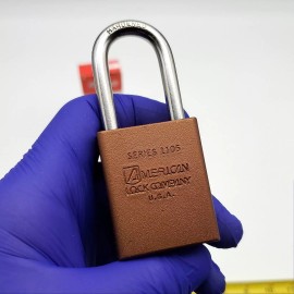 American Lock Padlock 1106D Solid Body 1.5" Shackle Dark Bronze Color USA Made