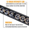 Amber/Blue Emergency Strobe Light Bar 36 In 13 Flash Patterns