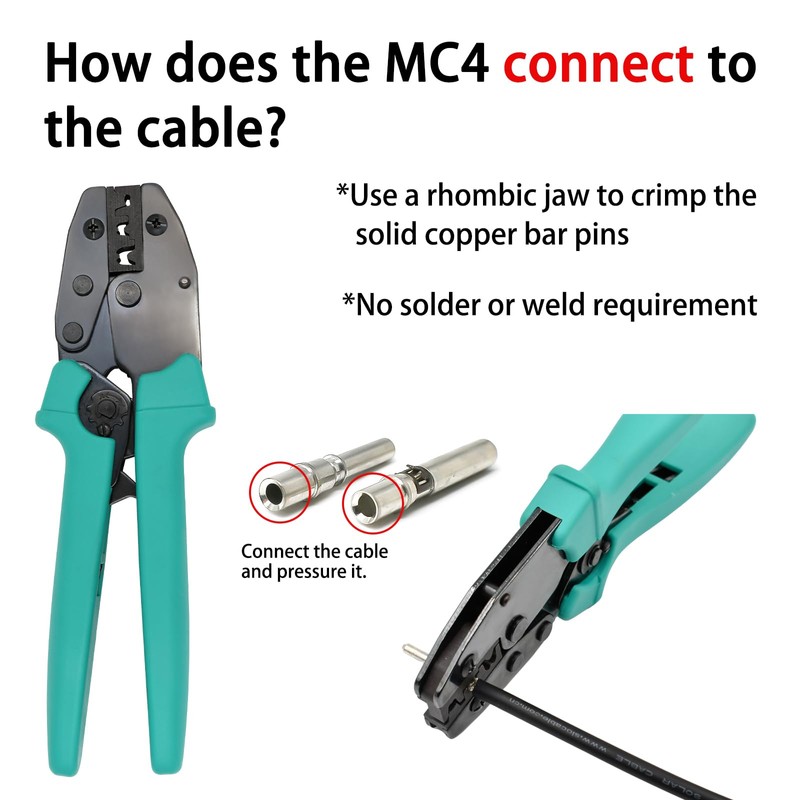 8AWG Solar Panel Connectors IP68 Waterproof 1500V 70A Solid Tinned