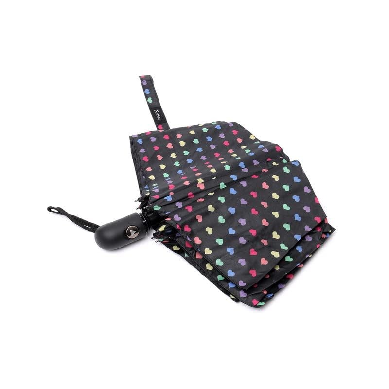 Nollia Windproof Automatic Travel Umbrella, Compact Portable with Reinforced Ribs