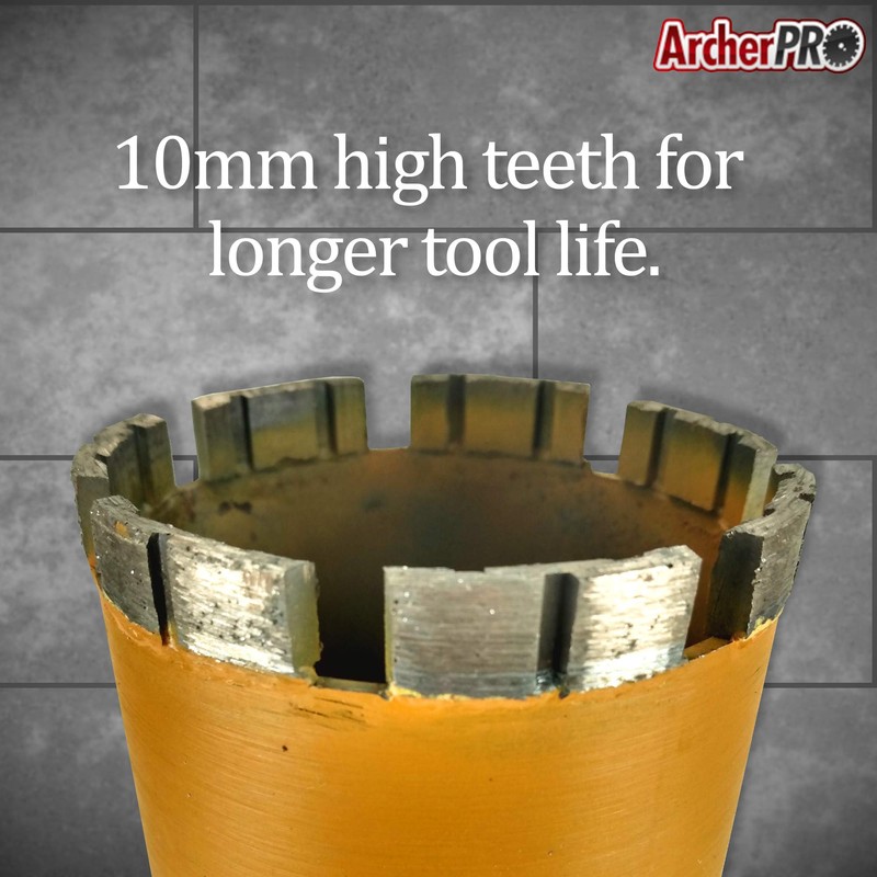 Archer PRO 3-1/2” in. Diamond Turbo Core Drill Bit/Hole Saw