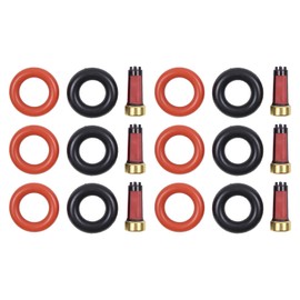 Gasket Injector O-Rings Injector Gasket Set Fuel Injector Filter Insert Injector Seal Set Nozzle for 3 Series E46 Cabrio E46 Compact E46 Coupe E46 Touring 320i 323i 325i 330i