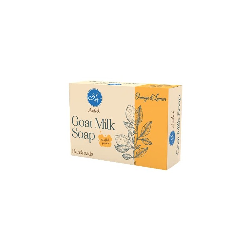 Aadvik Goat Milk Soap With Orange & Lemon | 100g