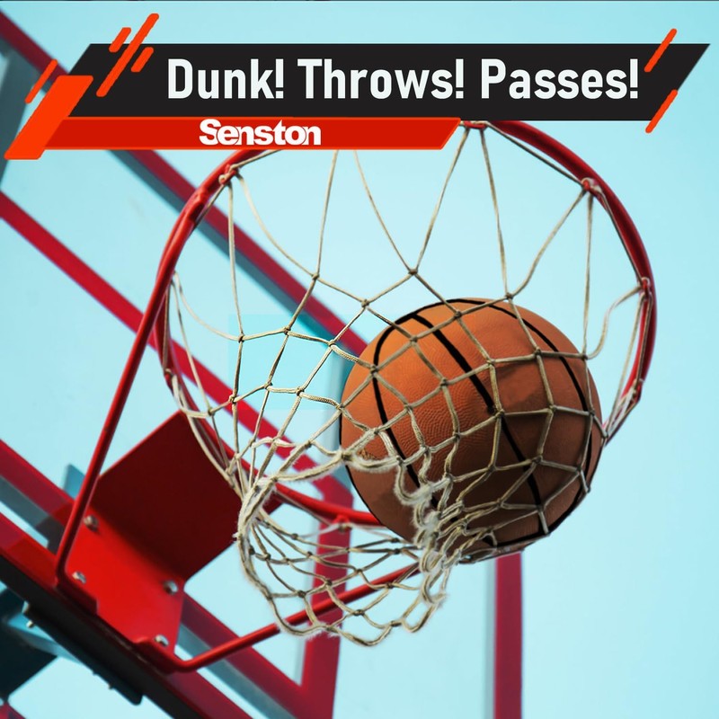 Senston Basketball Size 7 Game Basket Ball for Indoor Outdoor