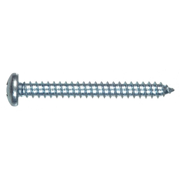 The Hillman Group 80131 8-Inch x 3-Inch Pan Head Phillips Sheet Metal Screw, 100-Pack , grey