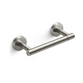 FORIOUS Toilet Paper Holder Wall Mount, Stainless Steel Rustproof Double Post Pivoting Tissue Roll Holder for Bathroom, Commercial Toilet Paper Dispenser, Stainless Steel