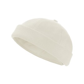modAS Sailor Cap Sailor Hat - Docker Hat Docker Cap Made of Cotton, (02) Natural