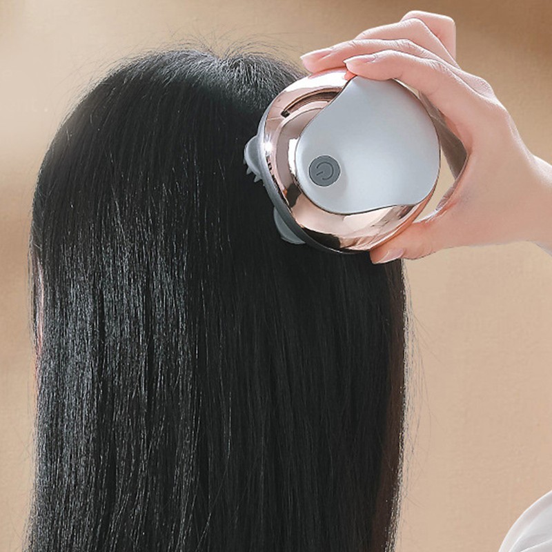 Mini Electric Head Scalp Massager Waterproof Portable Scalp Massager Rechargeable