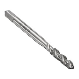 sourcing map Spiral Flute Thread Taps M5 x 0.8 H2 Metric Machine Threading Tap Bit, Uncoated Screw Tapping Repair Tool, M2 High-Speed Steel (HSS)