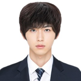 ynnyee Men's Wig, 100% Human Hair, Hand Planted, Casual, Wig, Room Size, Selectable, Breathable, Business, Aged, Gentle, Style, No Barre, Black Hair Wig M/L